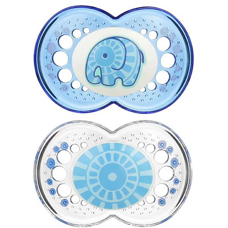 MAM Baby Clear 6m+ Pacifiers 2 Pack – Boy