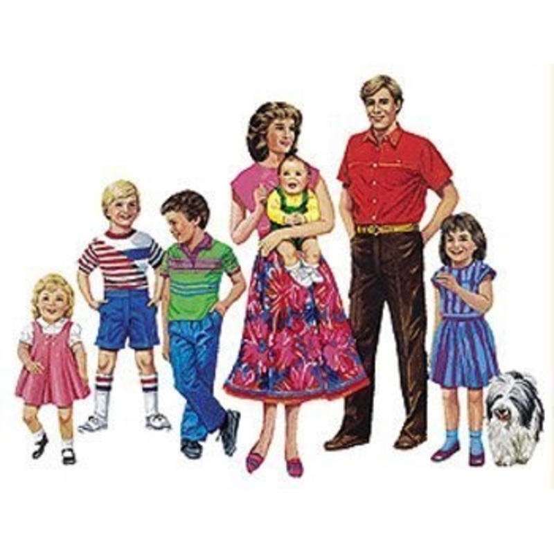 Multicultural Families Flannelboard Set – Caucasian Family(DISC)