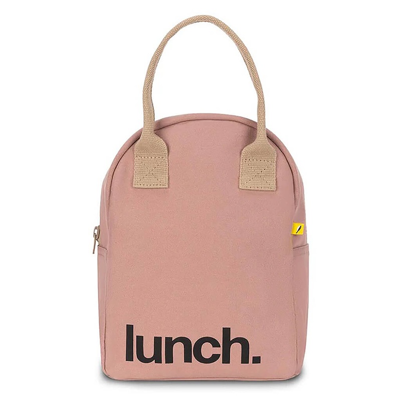 Zipper Lunch Bag – Mauve/Pink