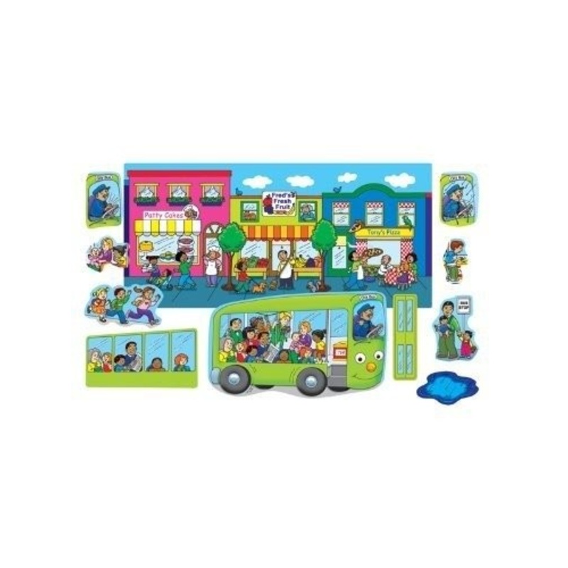 Bilingual Rhymes Flannelboard Set – Wheels On The Bus