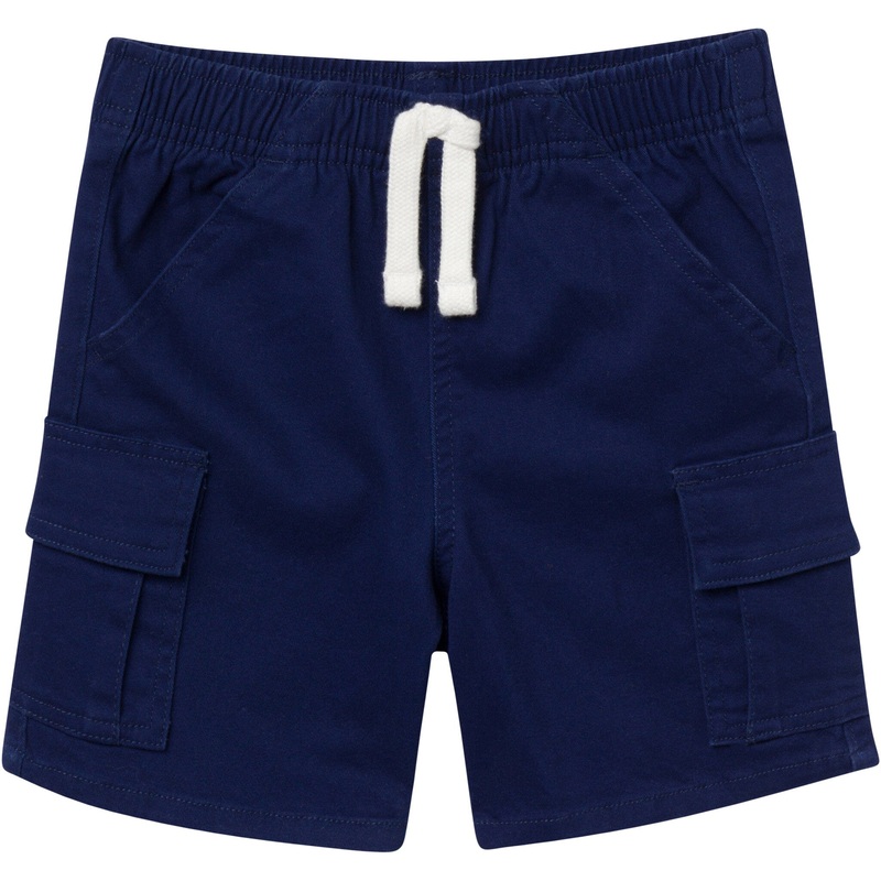 Infant & Toddler Boys Navy Twill Cargo Shorts