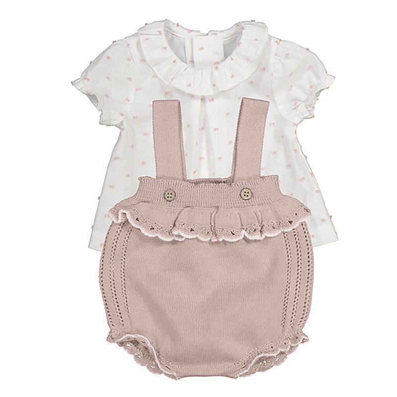 Knit Dungarees Set