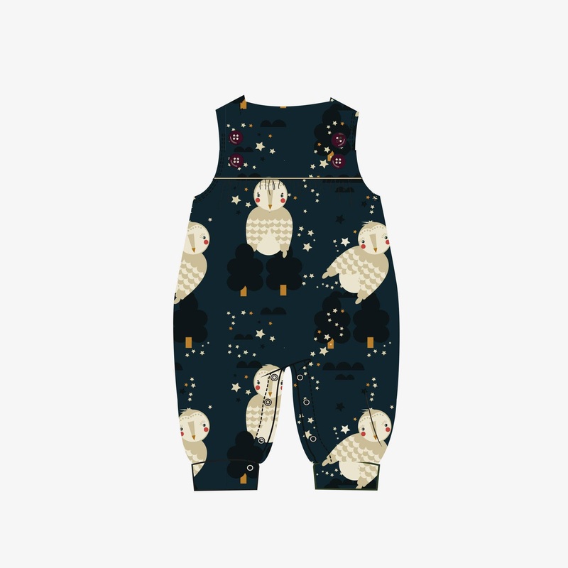Little Green Radicals – Winter Owls Playdays Dungarees