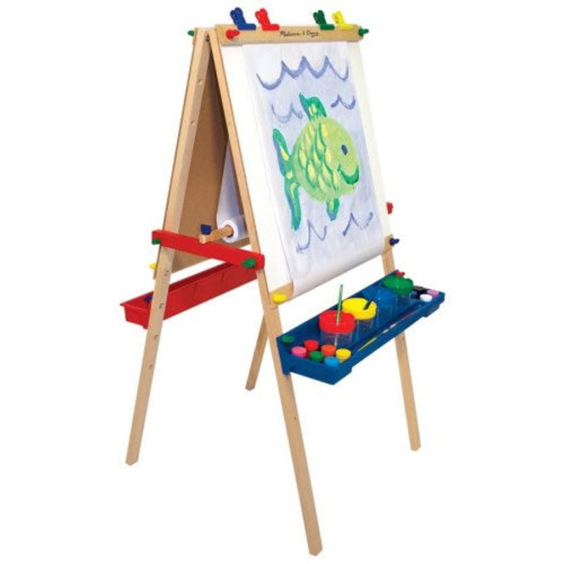Melissa & Doug Deluxe Floor-Standing Wooden Easel