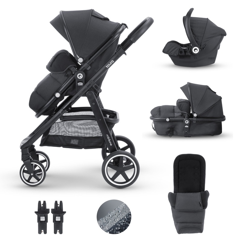 Miniuno Toura Travel System – Black Herringbone