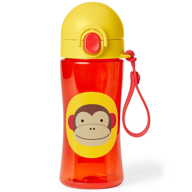 Skip Hop Zoo Lock-Top Sports Bottle – Monkey
