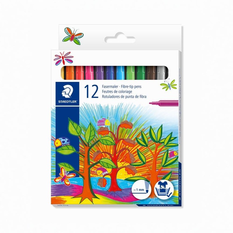 Staedtler Felt Tip Pens  12 Colors