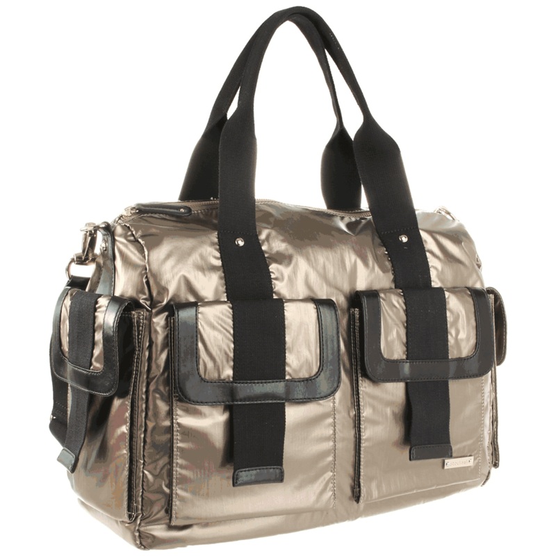 Storksak Sophia Nylon Diaper Bag in Graphite