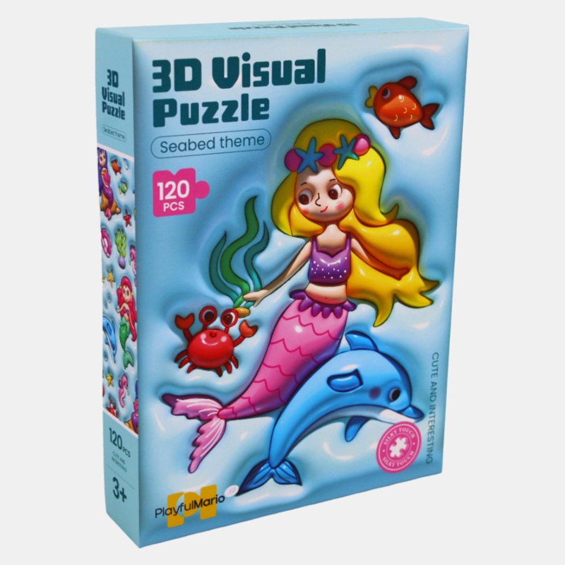 3-D Visual Puzzle – Seabed Theme