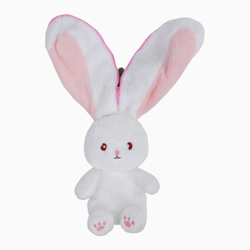 Bunny in a Strawberry with a Zipper Plush Toy