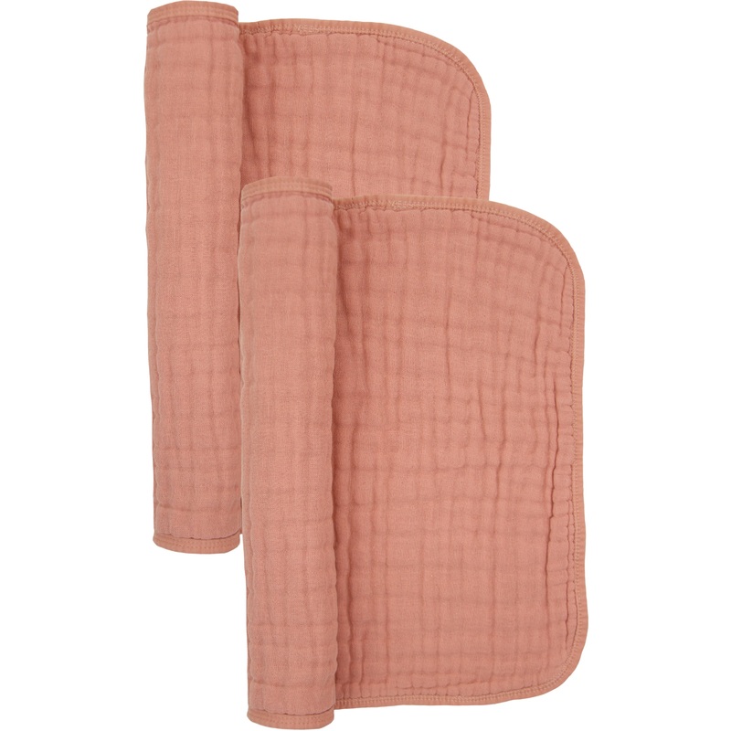 Cloud Muslin Burp Cloth 2 Pack – Rose
