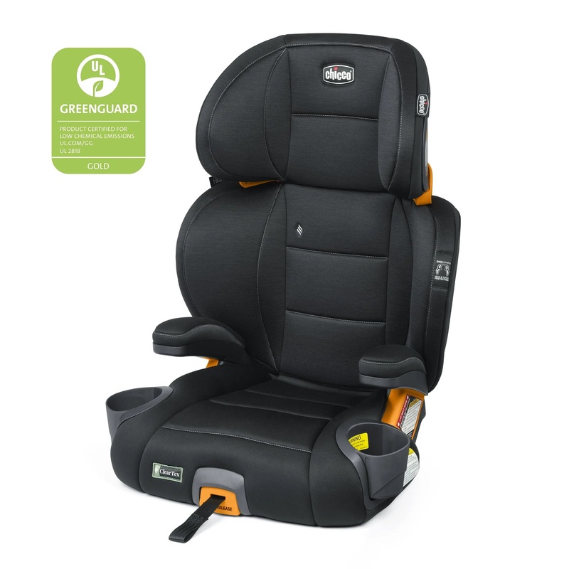 KidFit Clear Tex Plus Booster Seat – Obsidian (See Description)