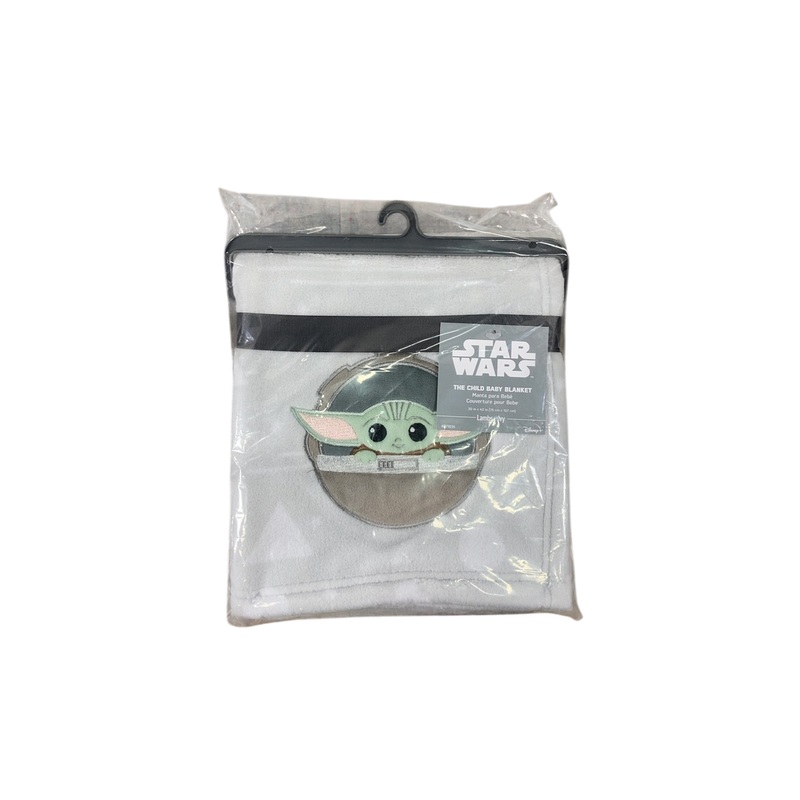 Lambs & Ivy Disney Baby Blanket, Star Wars, The Child (Gray)