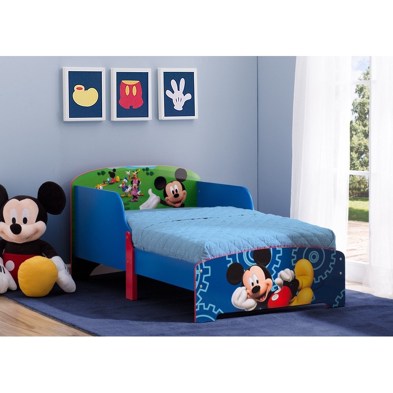 Mickey Mouse Wood Toddler Bed