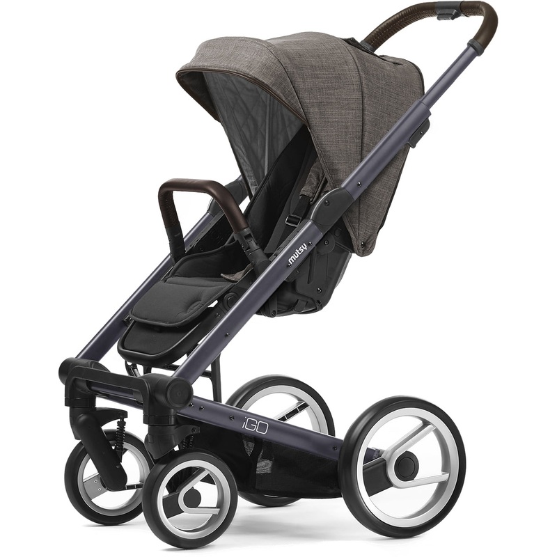 Mutsy Igo Stroller, Farmer Collection – Dark Grey/Earth