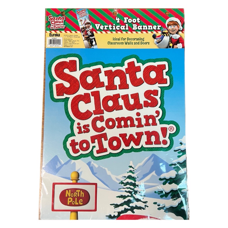 Santa Claus Is Comin’ To Town Banner