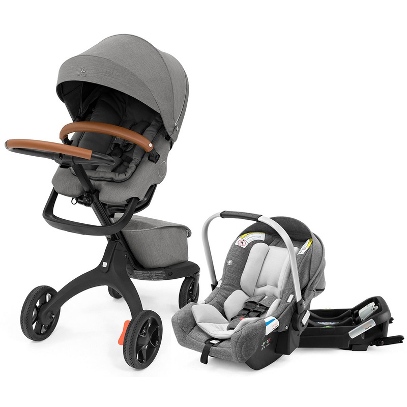 Stokke Xplory X + Stokke Pipa Travel System Bundle – Modern Grey / Black Melange