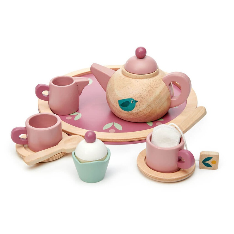 Wooden Mini Chef Birdie Tea Set