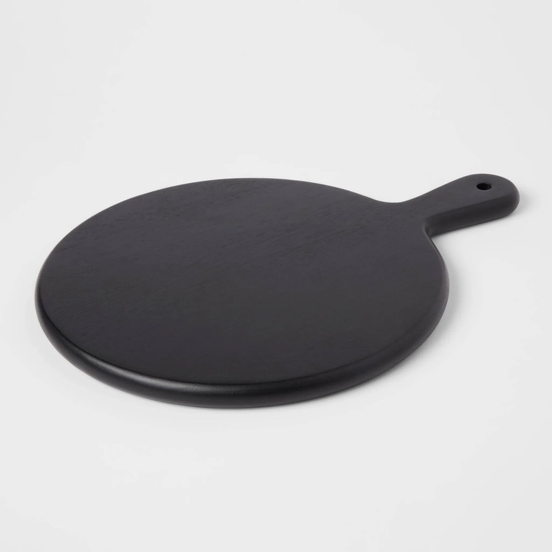 16″ x 12″ Acacia Modern Serving Board Black(See Description)