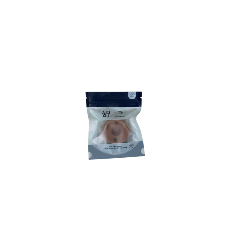 AEIOU Silicone Pacifier, Clay, 1 pack