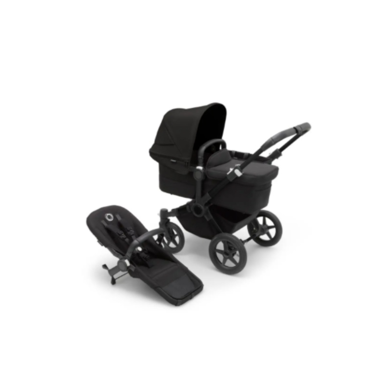 Bugaboo Donkey 5 Mono – Black Canopy/Black Fabrics/Graphite Chassis
