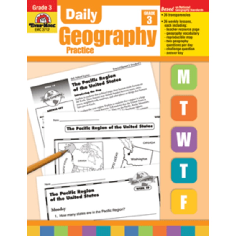 Daily Geography Practice, Grade 3 – Teacher’s Edition
