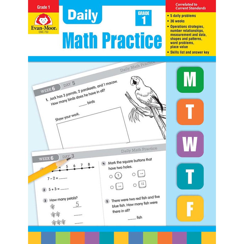 Daily Math Practice – Grade 1