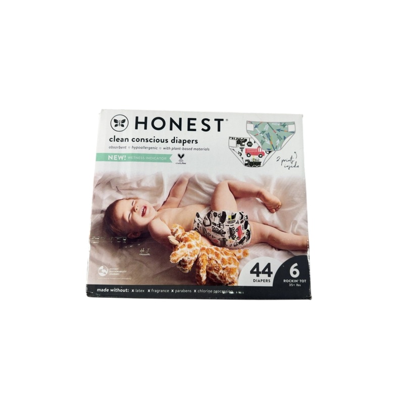 Honest Company Club Box Diapers, Size 6, This Way That Way + Big Trucks