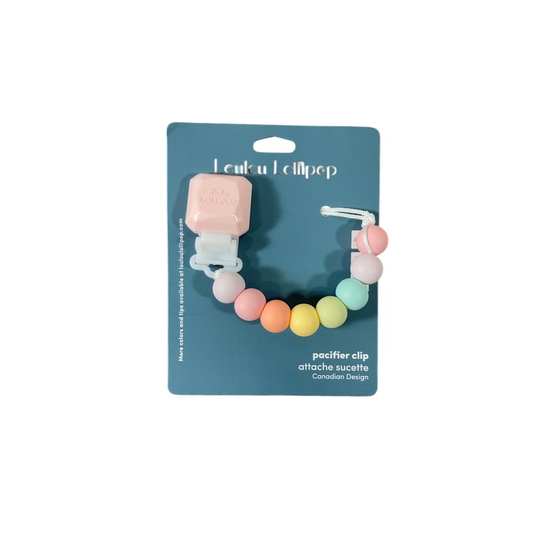 LouLou Lollipop Pacifier Clip, Cotton Candy, Lolli