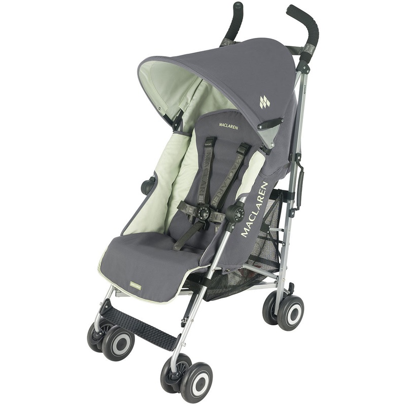 Maclaren Quest Sport Umbrella Stroller w/ Bonus Raincover and Seat Liner – Charcoal / Celery