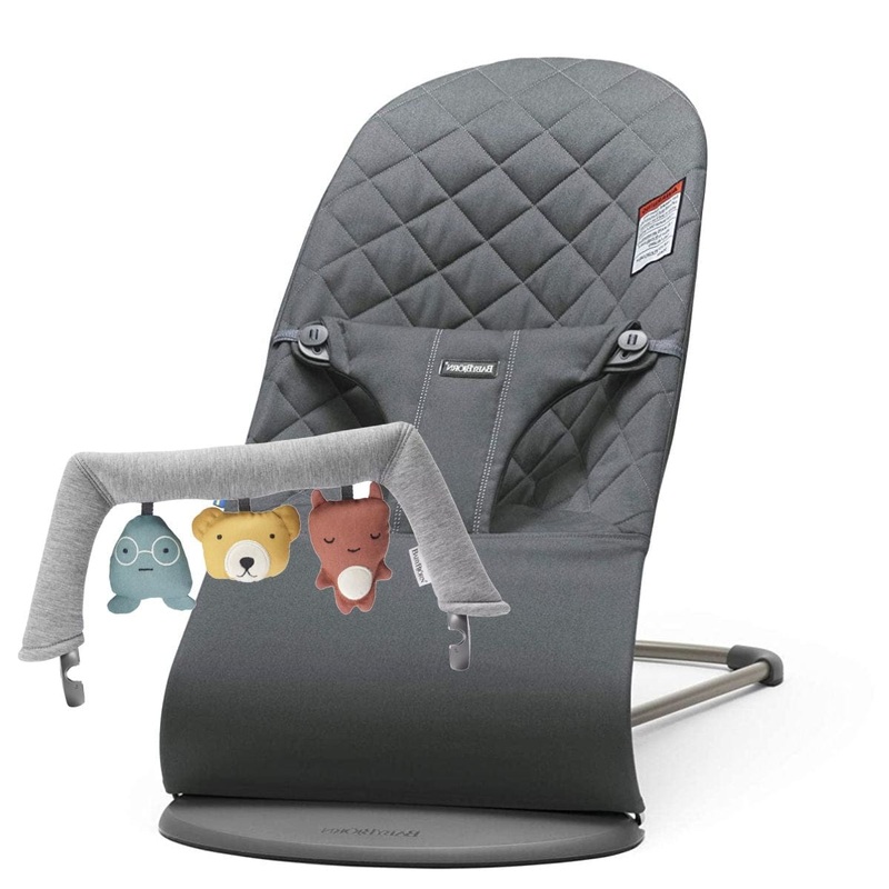 PROMO Baby Bjorn Bouncer Bliss Quilted Cotton Anthracite
