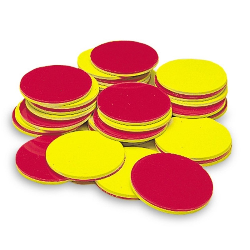 Red & Yellow 1″ Counters