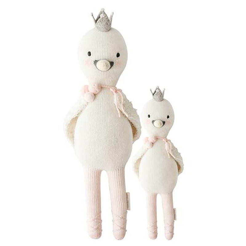 Hand Knit Doll Harlow The Swan