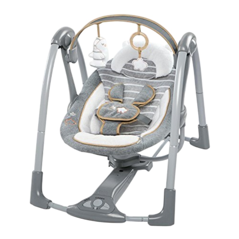 Ingenuity Swing ‘n Go Portable Swing, Bella Teddy