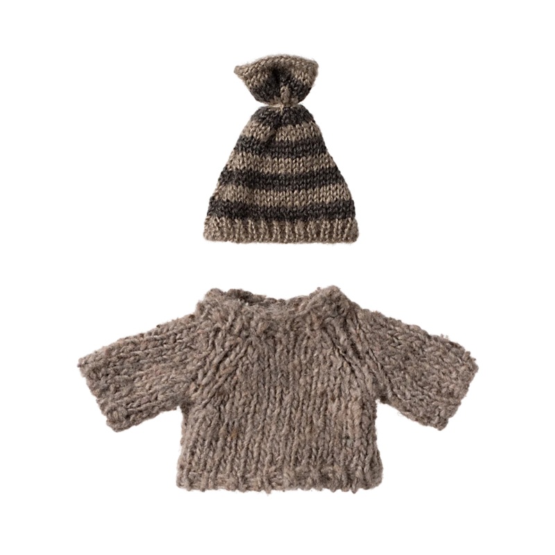 Maileg Knitted Sweater And Hat – Big Brother Mouse