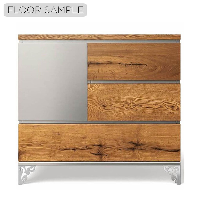 Pandora Single Dresser Oak/Argento – FLOOR SAMPLE