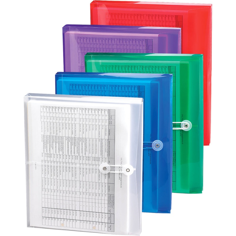 Smead Ultracolor Letter File Pocket 5 Pack