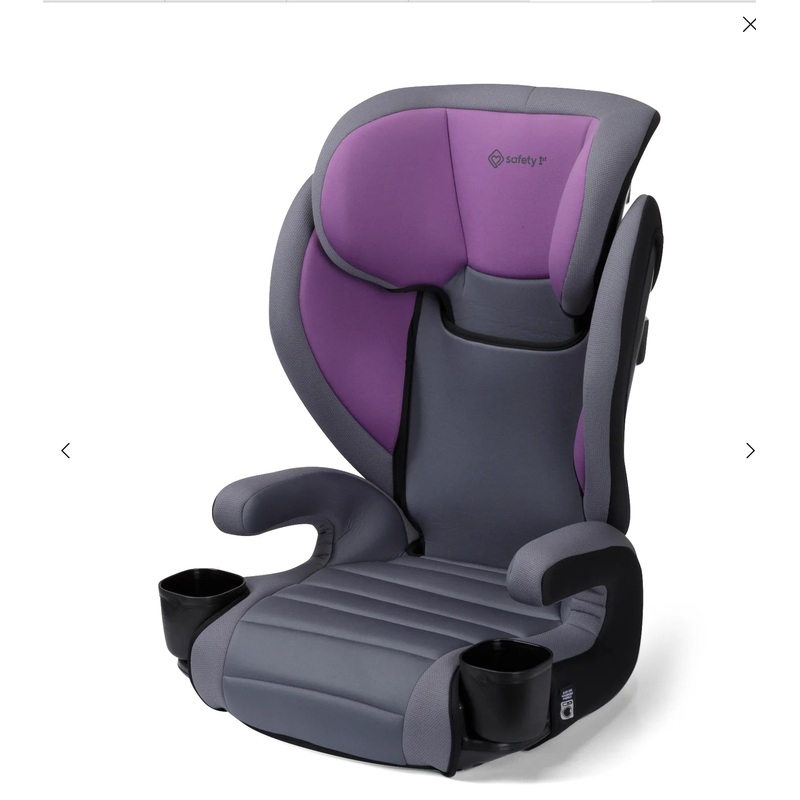 Grow and Go 2-in-1 Belt-Positioning Booster Car Seat Featuring ComfortWings, Crushed Grape