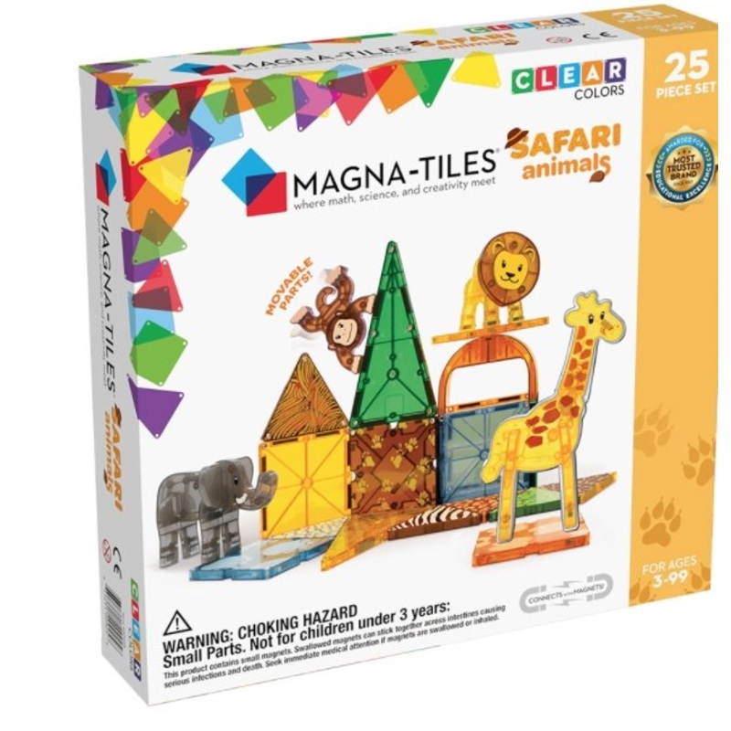 Magna-Tiles Safari Animals 25 Piece Set