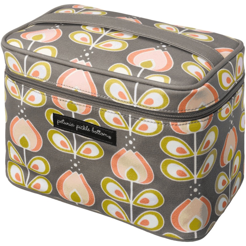 Petunia Pickle Bottom Travel Train Case in Oslo in Bloom