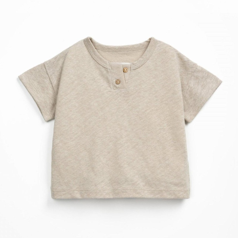 Play Up – Organic Short Sleeve Top – Oatmeal