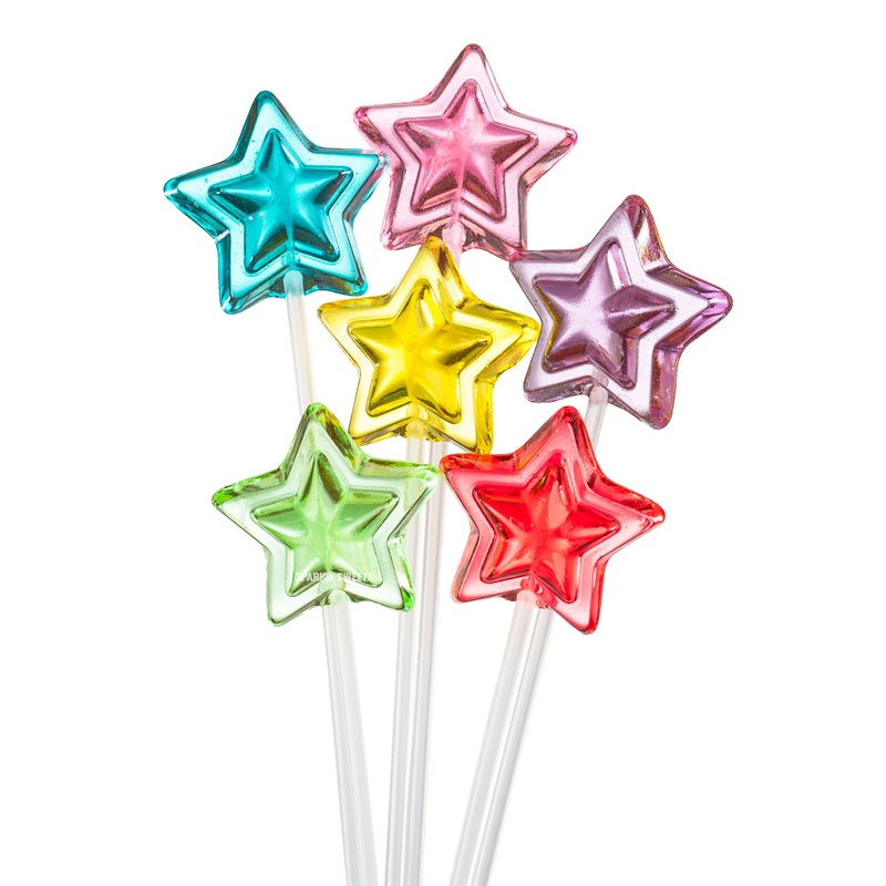 Sparko Sweets Twinkle Pops Sugar Free Star Long-Stem Lollipops