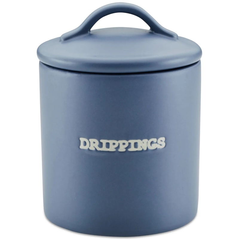 21-oz. Bacon Grease Jar – Anchor Blue