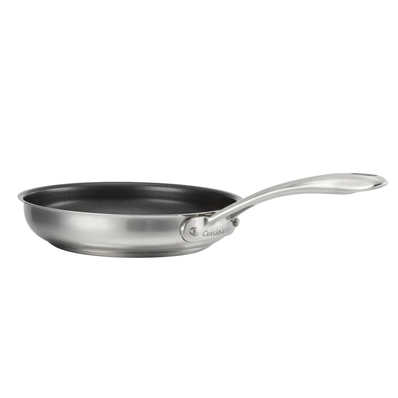 8″ Classic Stainless Ceramic Nonstick Skillet