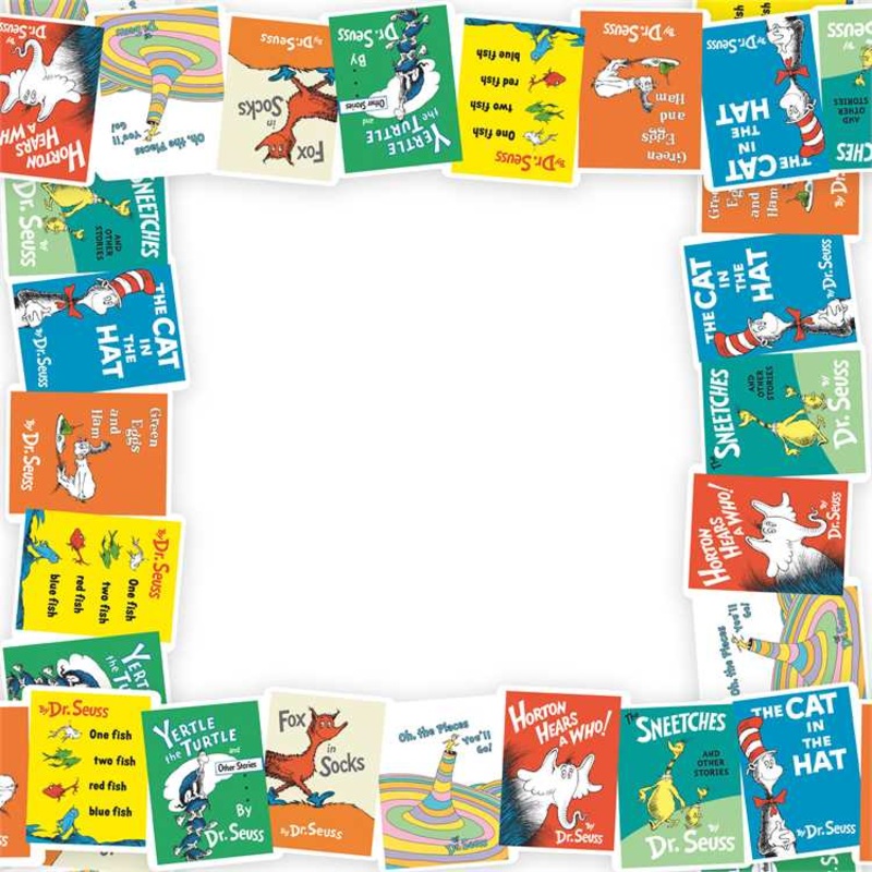 Dr. Seuss Favorite Books Die-Cut Deco Trim Extra Wide