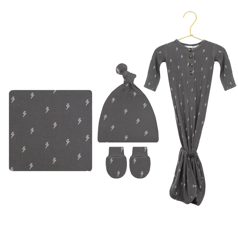 Everett Newborn Hat Bundle (Gown)
