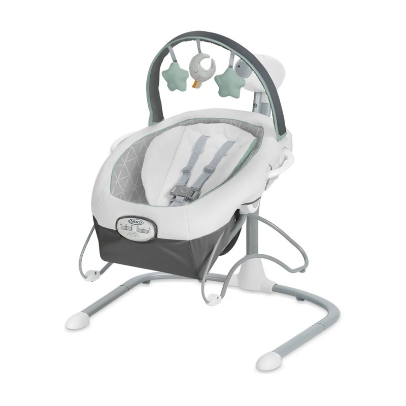 Graco Soothe ‘n Sway LX Baby Swing with Portable Bouncer Derby