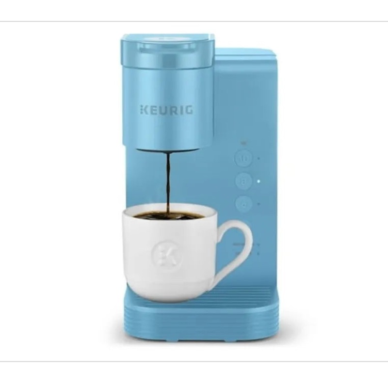 K-Express Essentials Sky Blue Single-Serve K-Cup Pod Coffee Maker