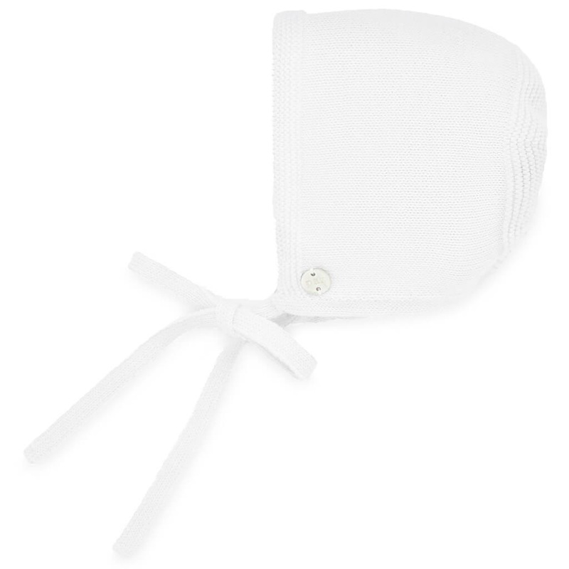 Knit Bonnet Esencial White