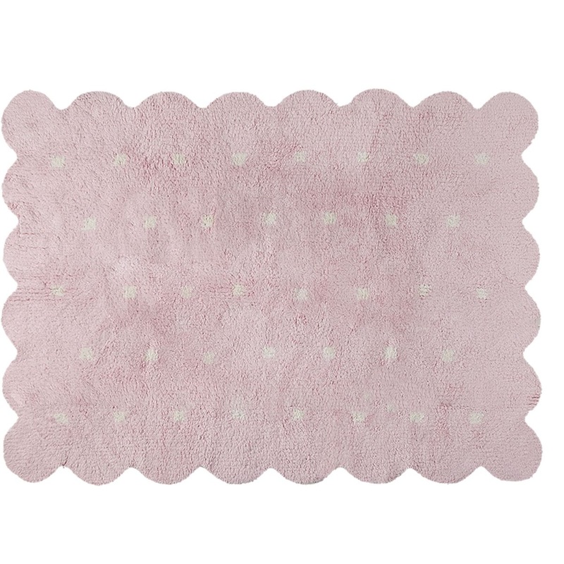 Lorena Canals Reversible Biscuit Rug – Pink/Beige (4′ x 5′ 3″)